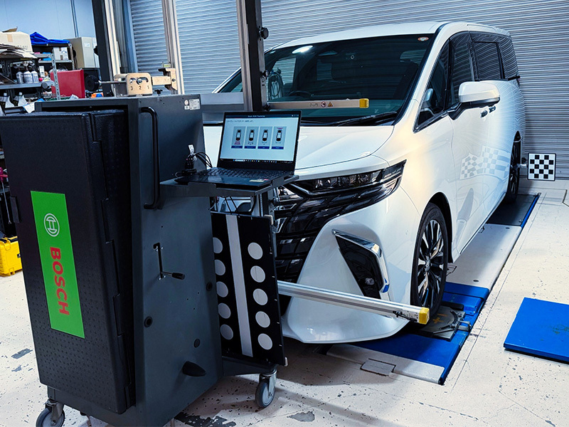 エーミング作業＆アライメント測定・調整